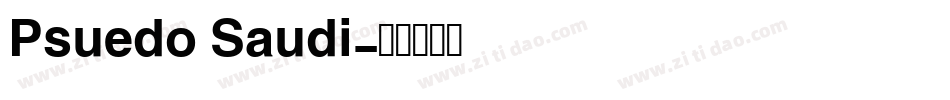 Psuedo Saudi字体转换
